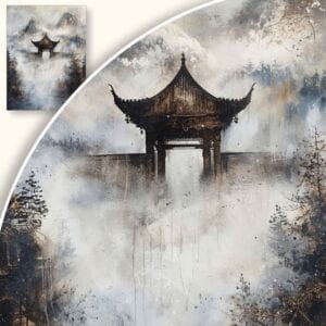 Obraz Świątynia we mgle