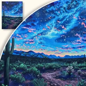 Obraz Gwiazdy nad Pustynią