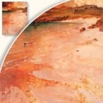 Obraz Pejzaż nadmorski w ciepłych kolorach