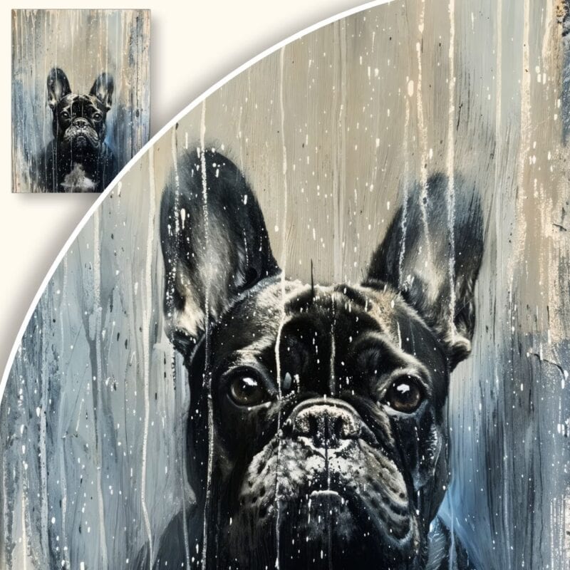 Obraz Portret buldoga francuskiego