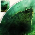 Obraz Tajemniczy Wrak na Dnie Morza