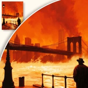 Obraz Samotny mężczyzna w Nowym Jorku