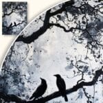 zb3-2171-3n Obraz Kruki na gałęzi