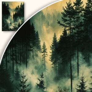 Plakat Tajemniczy Las za Mgłą