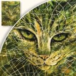 Obraz Tajemniczy kot w sieci