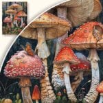 Obraz Grzyby w magicznym lesie