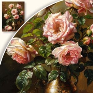 Obraz Róże w Wazonie