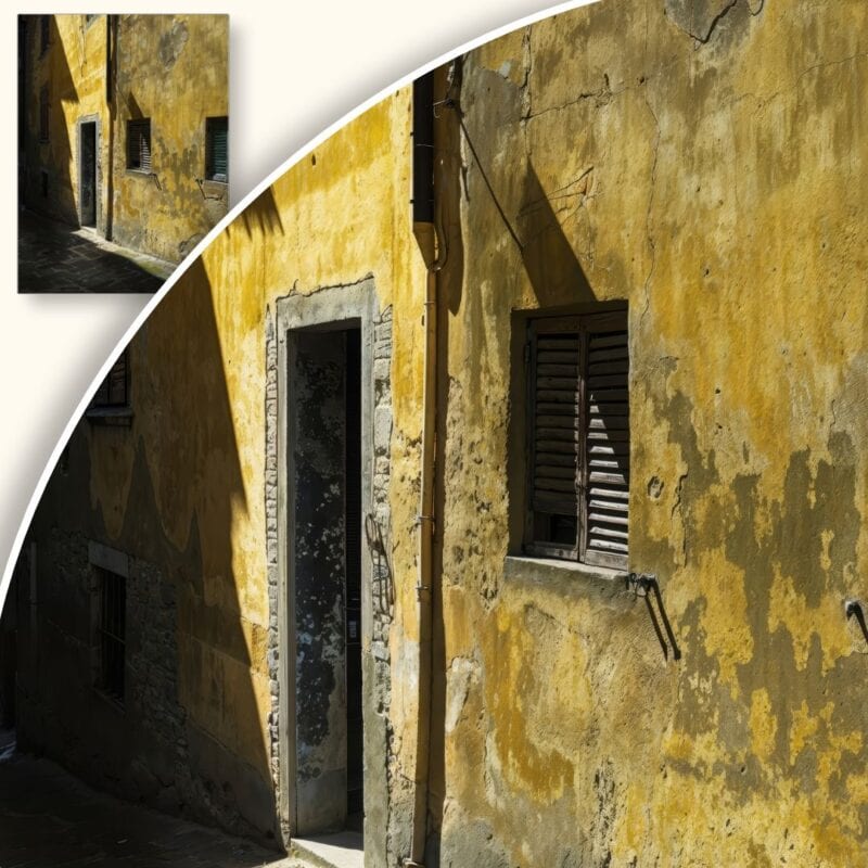 Plakat Ściany starych włoskich budynków