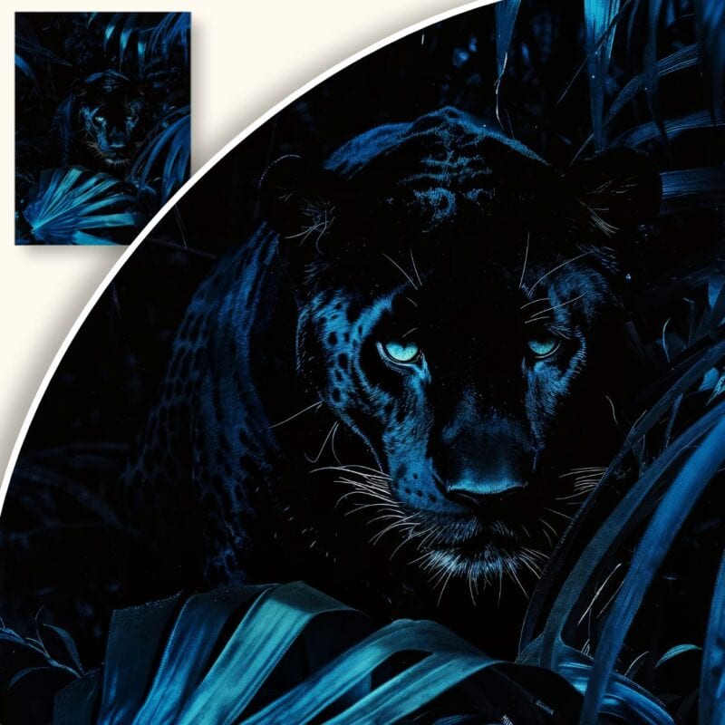 Plakat Czarna pantera w dżungli