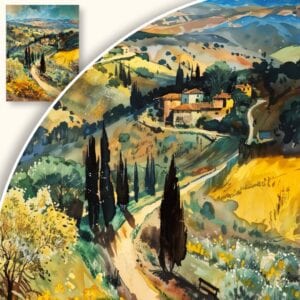 Obraz Malowniczy krajobraz Toskanii