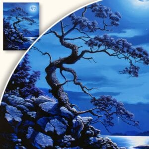 Obraz Magiczne drzewo bonsai nocą