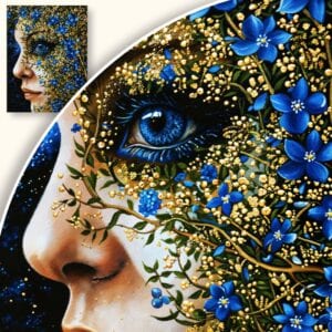 Obraz Tajemnicza kobieta w naturze