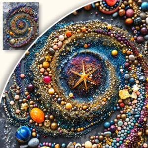 Plakat Kolorowa galaktyka