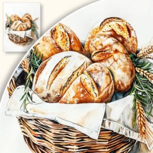 Plakat Kosz pełen chleba