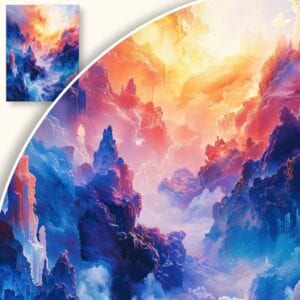 Obraz Fantastyczny krajobraz chmur