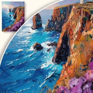 Obraz Samotny Domek na Klifie