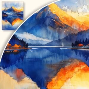 Obraz Góry w blasku wschodzącego słońca