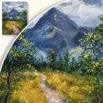 Obraz Górski szlak w letni dzień