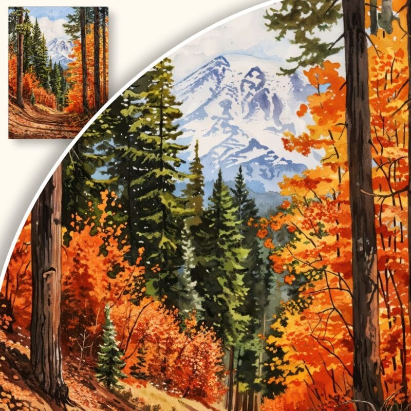 Obraz Jesienny spacer w lesie