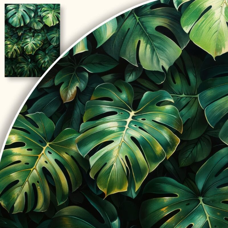 Plakat Tropikalne liście