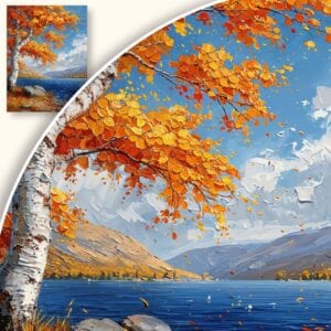 Obraz Jesienne Jezioro