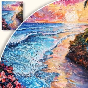 Obraz Zachód słońca nad oceanem